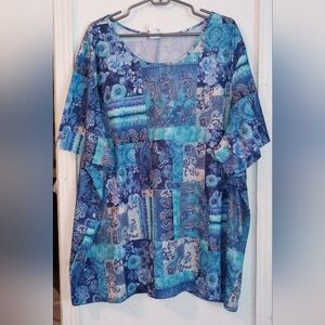 Roaman's Woman's Plus Size Short Sleeve Blouse